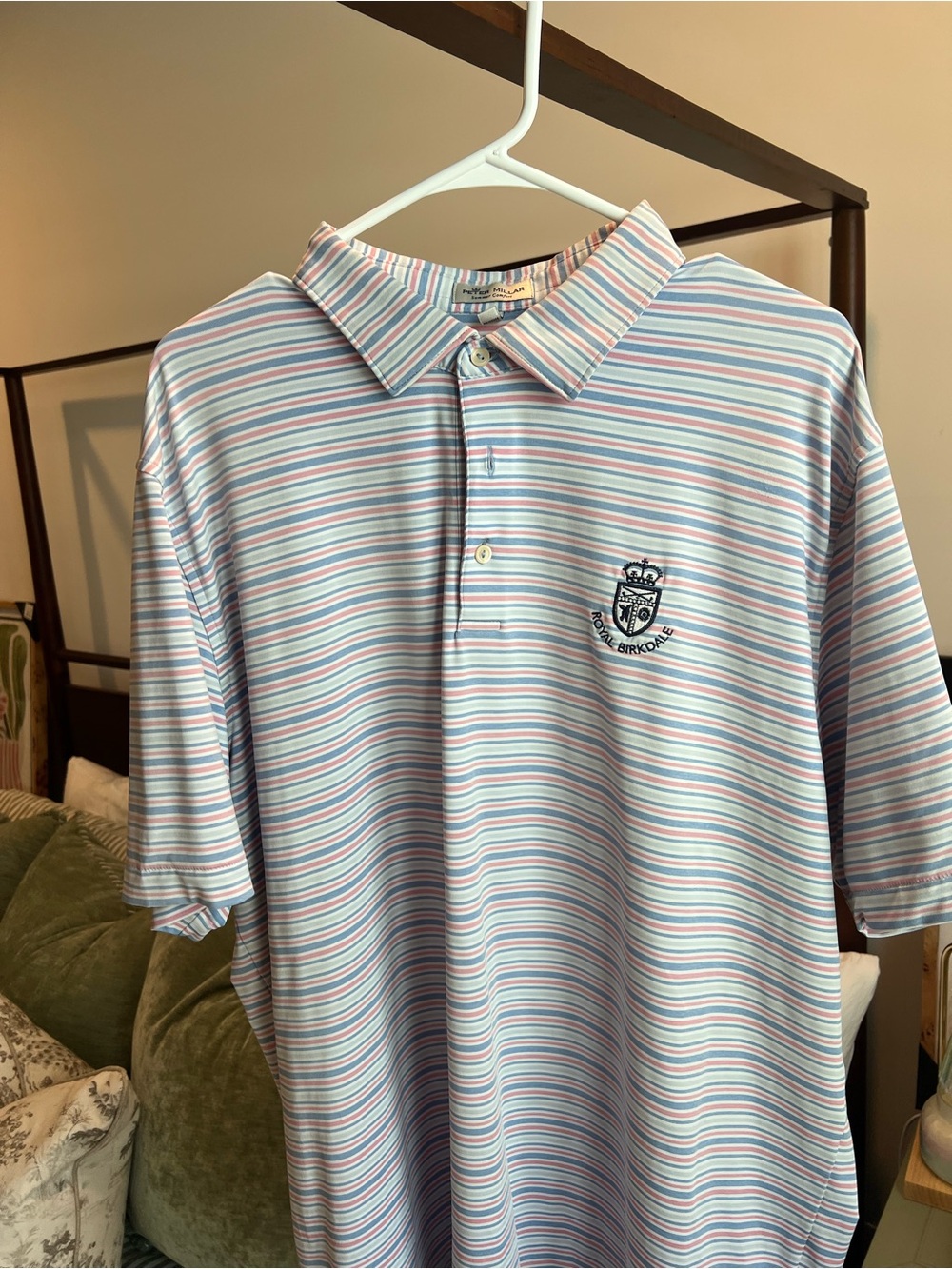 Peter Millar Summer Comfort Striped Polo (Royal Birkdale)